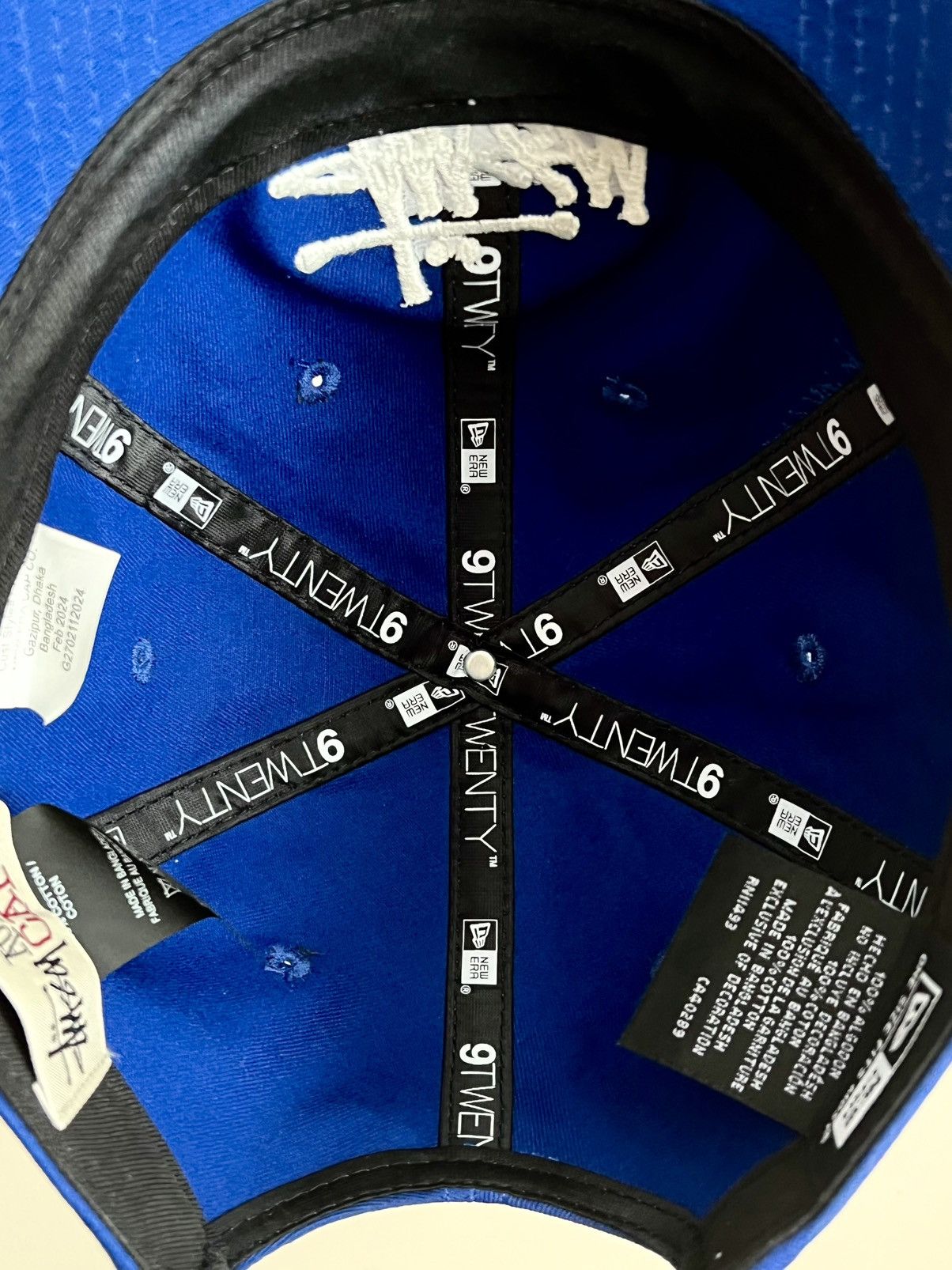New Era × Stussy Stussy x New Era stock logo ball cap Blue Size ONE SIZE - 7 Thumbnail
