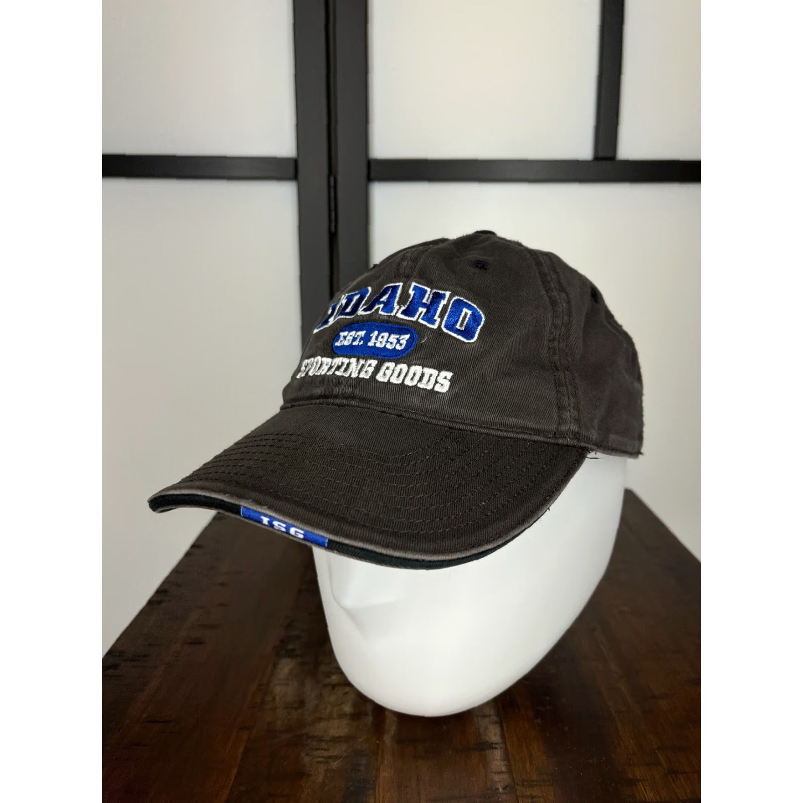 Vintage VINTAGE Idaho Est 1953 Sporting Goods Hat Cap Strap Back Adult Gray The Game 100% Cotton Size ONE SIZE - 4 Thumbnail