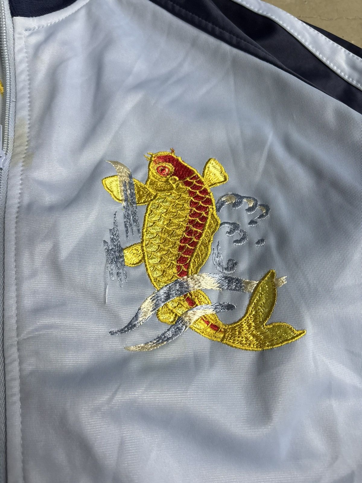 Karakuri Tamashii 🎌Japanese Traditional Style Fujin Raijin Sukajan Jacket Size US M / EU 48-50 / 2 - 5 Thumbnail