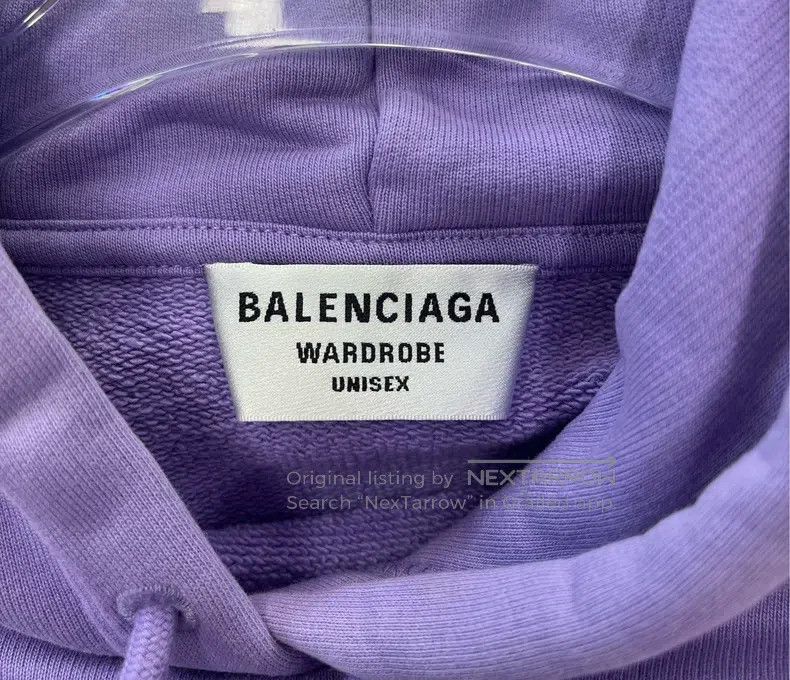 Balenciaga Balenciaga Purple knitted logo letter hooded sweatshirt, s Size US S / EU 44-46 / 1 - 3 Thumbnail