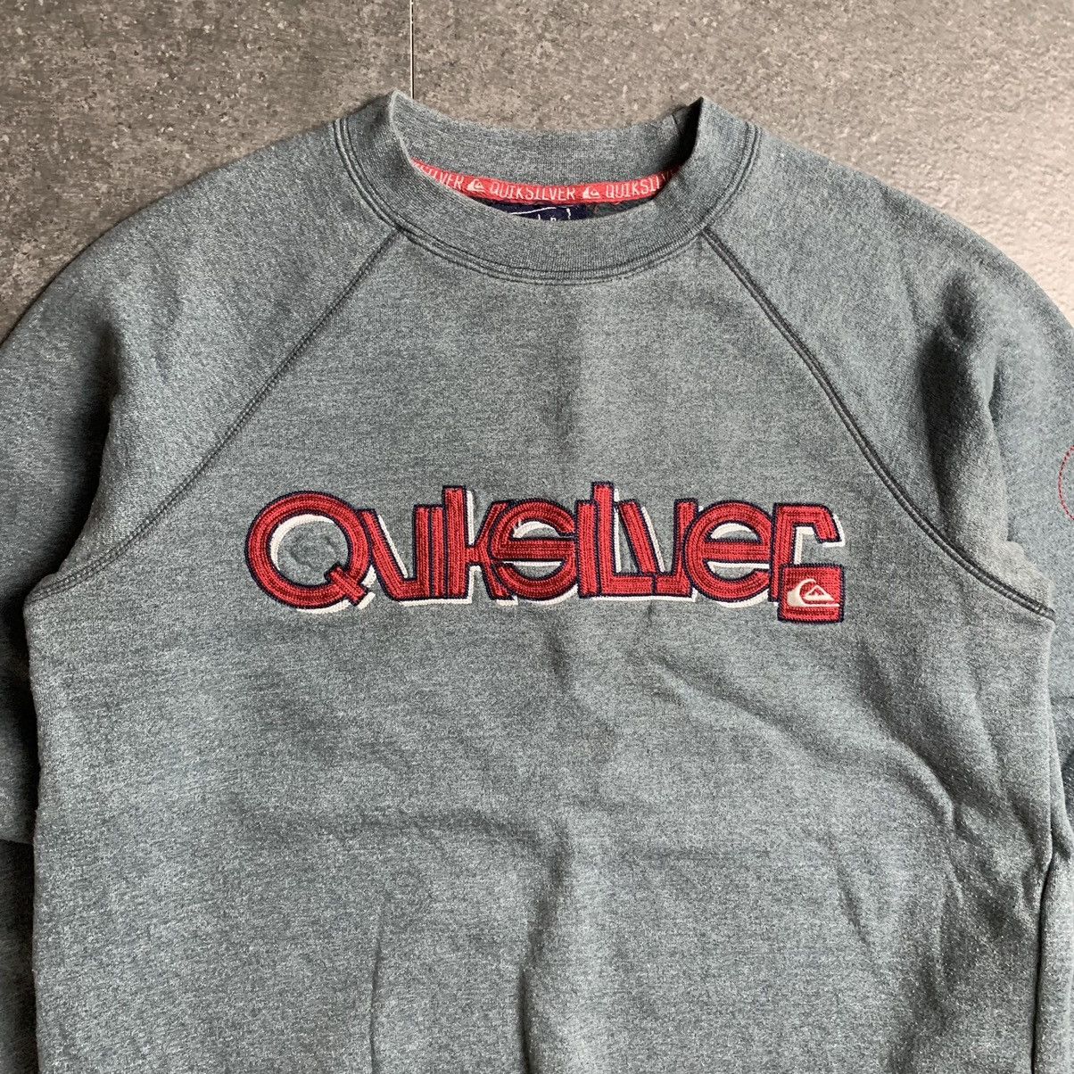 Quiksilver × Vintage 2000s Quiksilver Embroidery Spellout Sweatshirt Size US S / EU 44-46 / 1 - 3 Thumbnail