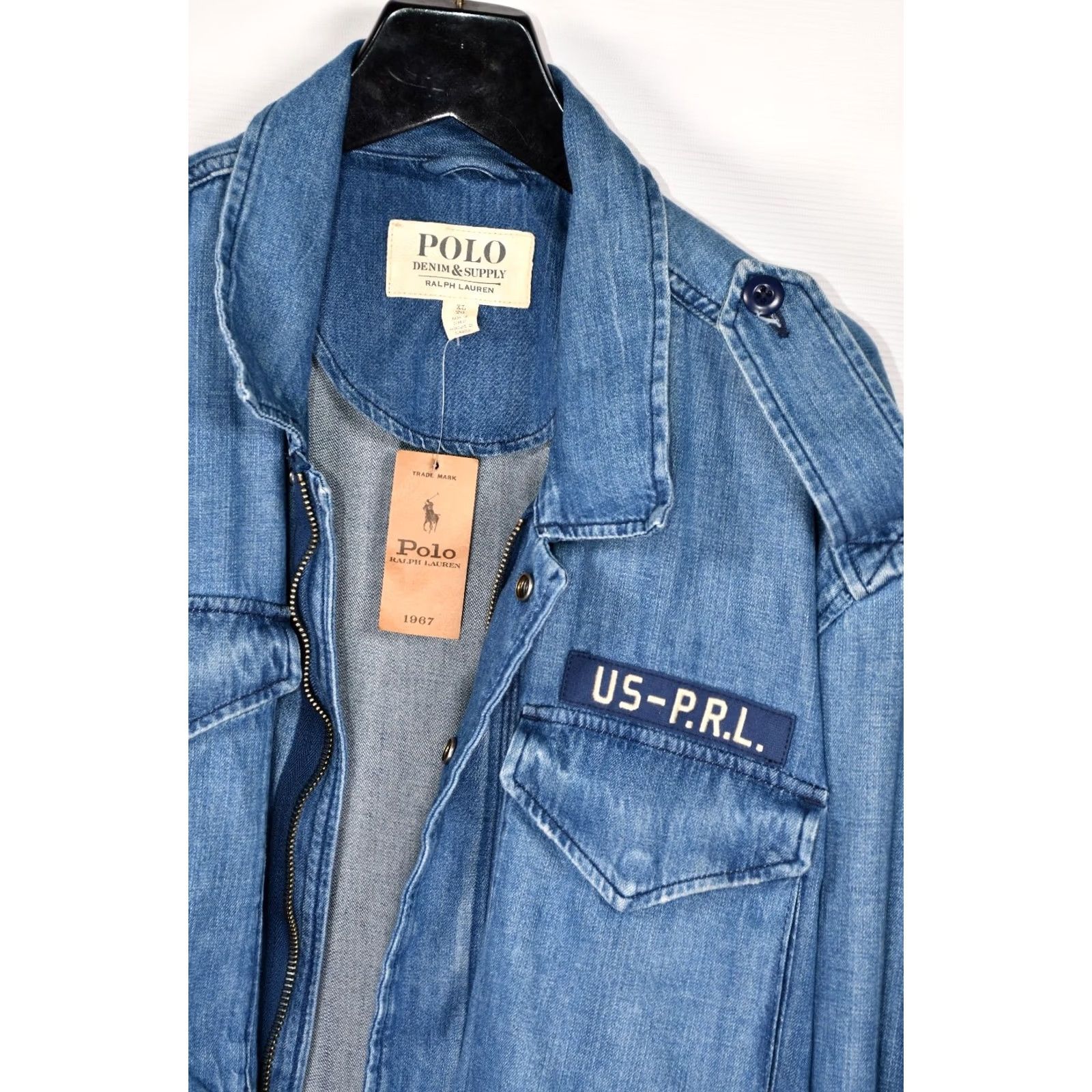 Polo Ralph Lauren Denim & Supply Ralph Lauren Polo Jacket Women XL Denim Field Military Color Blue 100% Cotton Size XL Size XL / US 12-14 / IT 48-50 - 2 Thumbnail