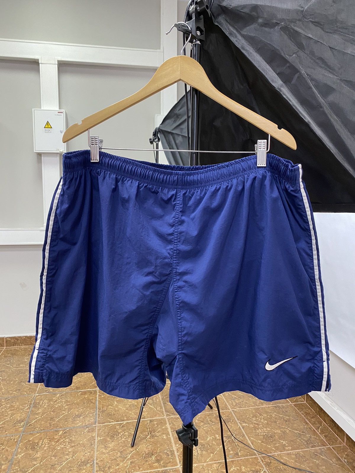 Nike 🇺🇸🎾 Vintage 90s Nike Tennis Nylon shorts swoosh logo rare Size US 36 / EU 52 - 1 Thumbnail