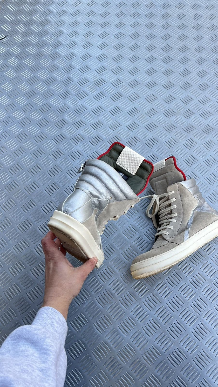 Rick Owens Rick Owens geobasket pearl reflective Size US 7.5 / EU 40-41 - 8 Thumbnail