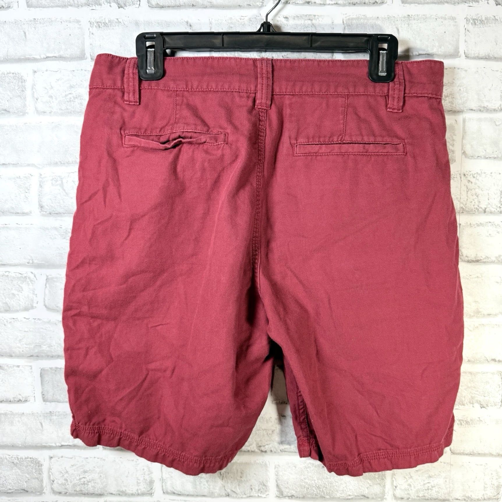 John Varvatos John Varvatos Shorts Mens Size 30 Maroon Red 100% Cotton Casual USA Size US 30 / EU 46 - 5 Thumbnail