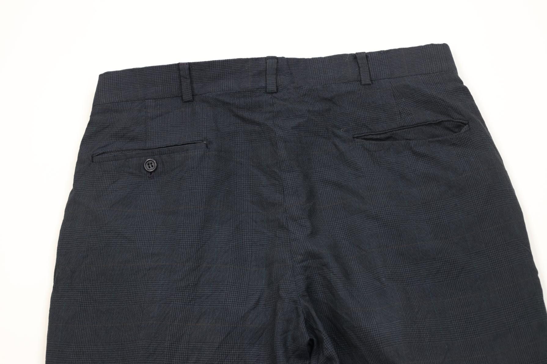 Burberry Vintage 90s Burberry Wool Knit Wide Leg Chino Pants Plaid Size US 32 / EU 48 - 13 Thumbnail