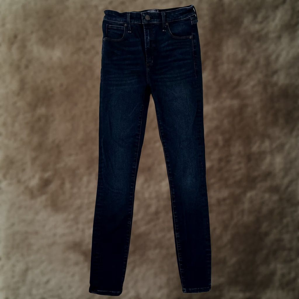 Abercrombie & Fitch Abercrombie & Fitch Simone High Rise Super Skinny Jeans Womens 00 Blue Denim Long Description? Size 24" / US 00 / IT 34 - 1 Thumbnail