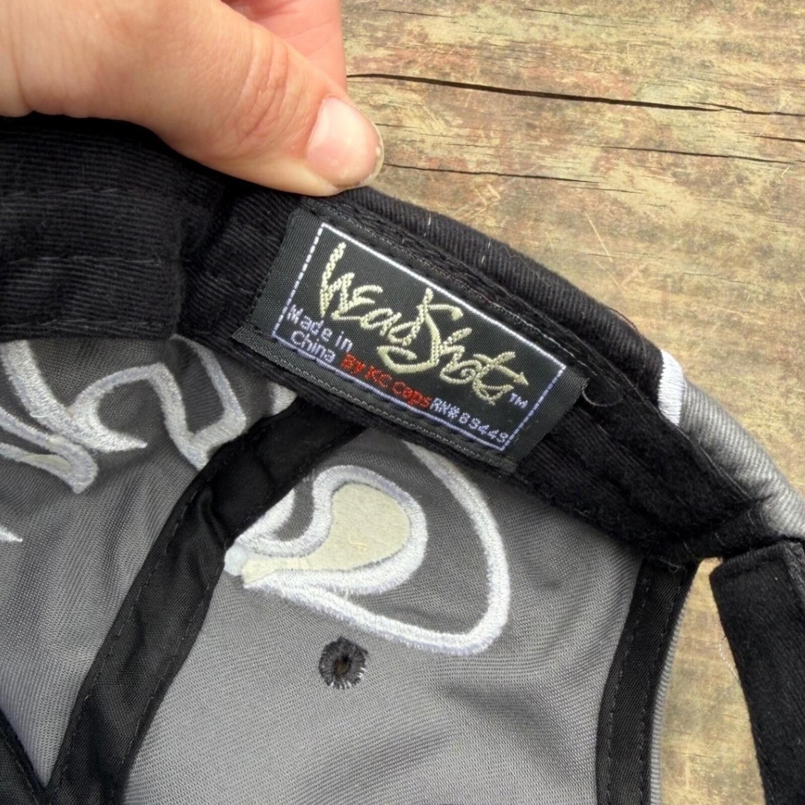 Other HeadShot by KC Caps Grey Black Flame Embroidered RL Size ONE SIZE - 5 Thumbnail