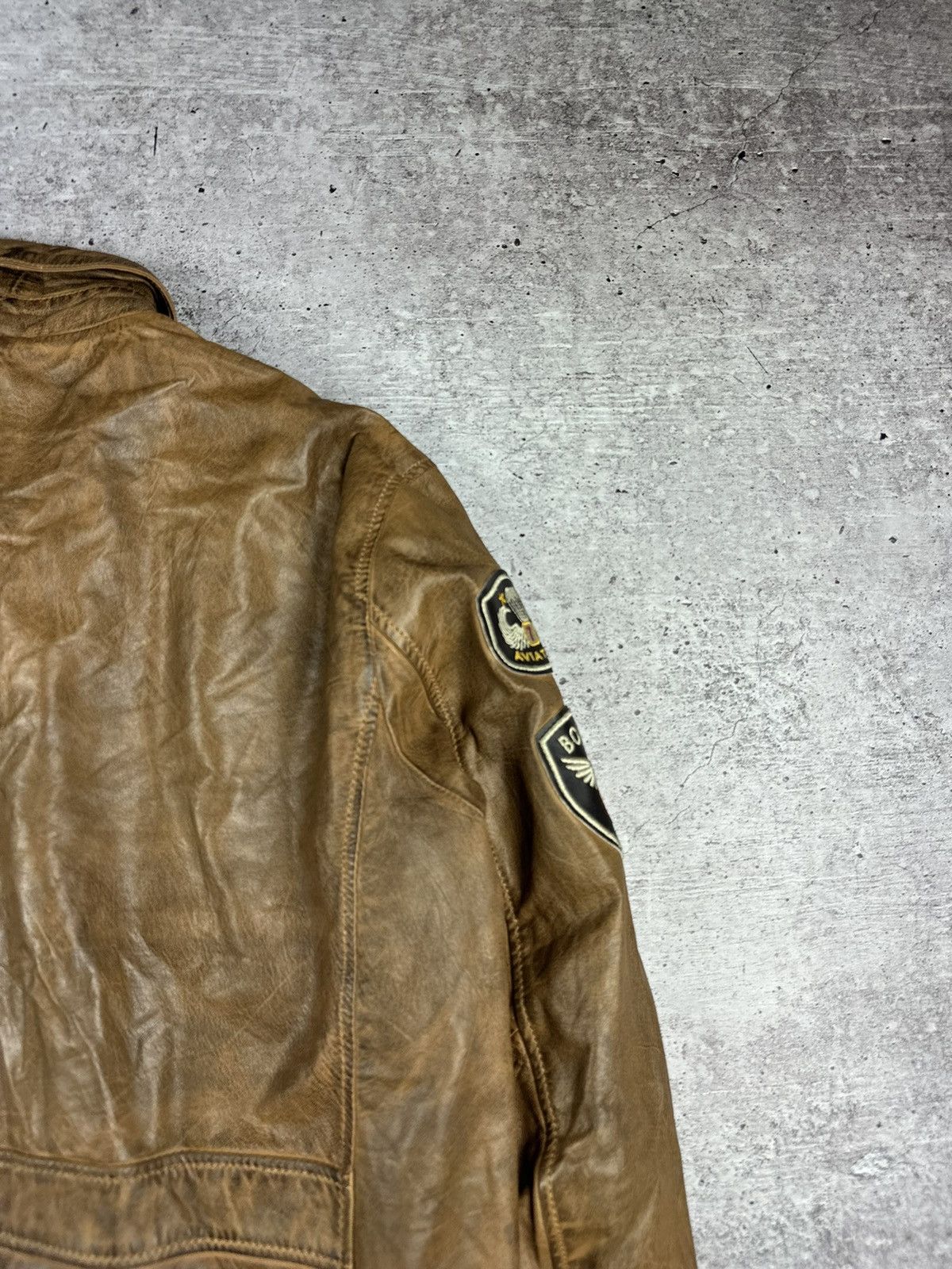 Vintage Vintage Aviatrix Fighter Group Leather Jacket Size US XL / EU 56 / 4 - 15 Thumbnail