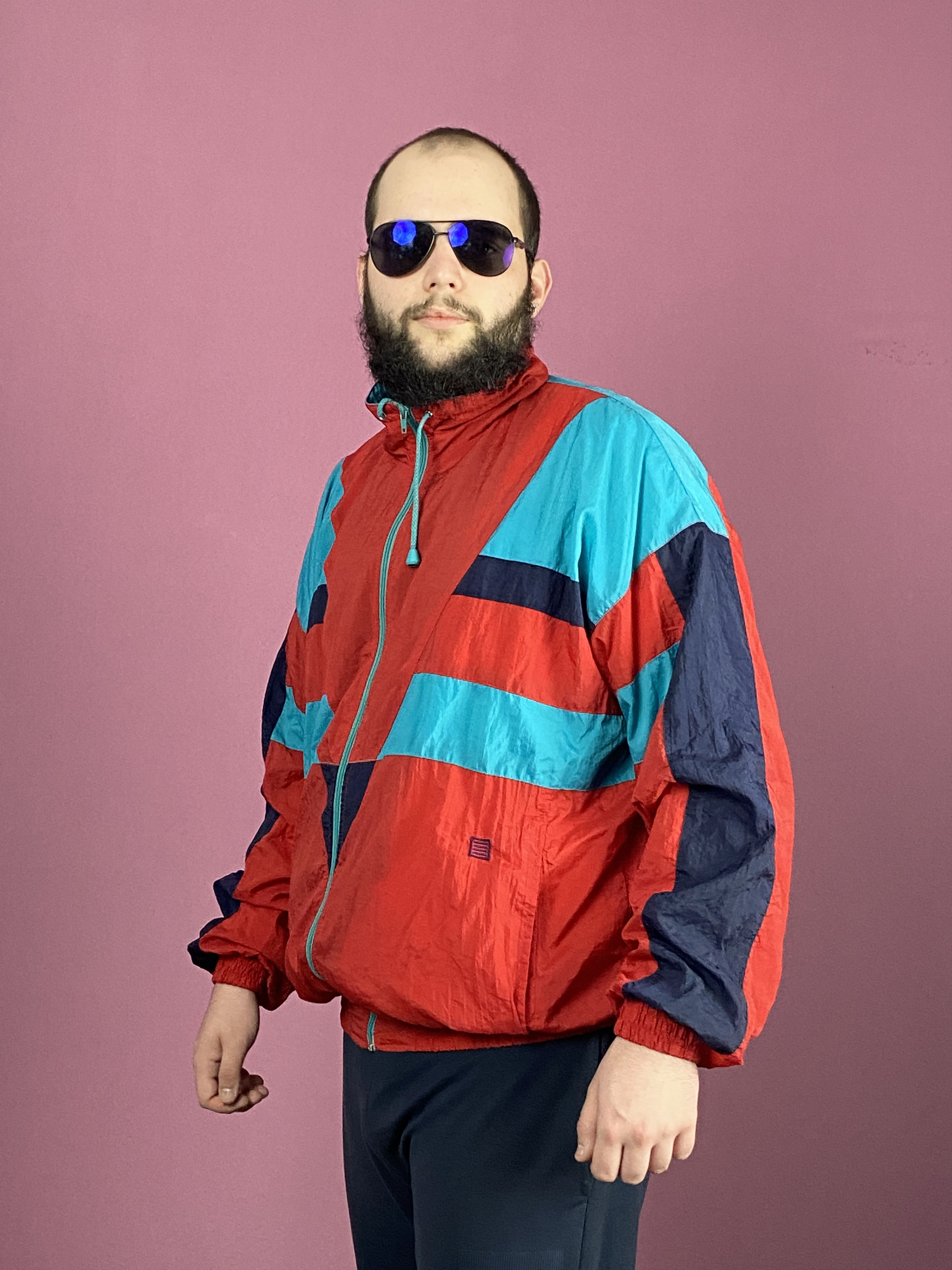 Vintage 90s Five Season Vintage Men's Windbreaker Jacket - L Size US L / EU 52-54 / 3 - 2 Thumbnail