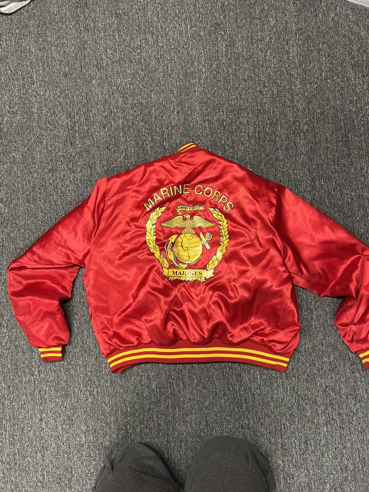 Other Vintage 80s U.S. Marines Satin bomber jacket Size US M / EU 48-50 / 2 - 10 Thumbnail