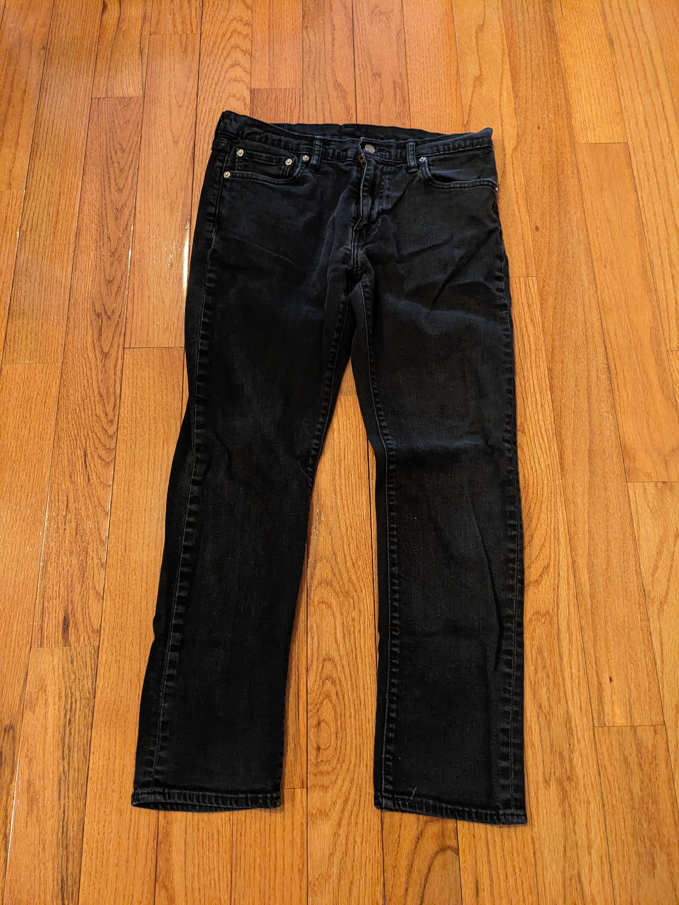 Levi's × Vintage Levis 511 33 x 30 Slim Fit Black Denim Jeans Size US 33 - 4 Thumbnail