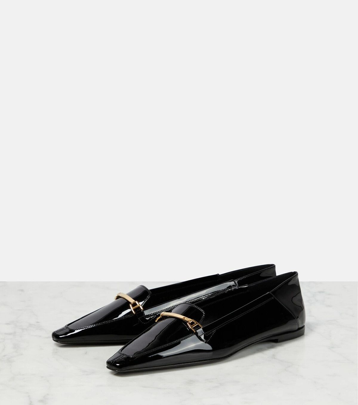 Saint Laurent Paris o1bcso1str1224 Chris Loafer In Patent Leather in Black Size US 7 / IT 37 - 3 Thumbnail