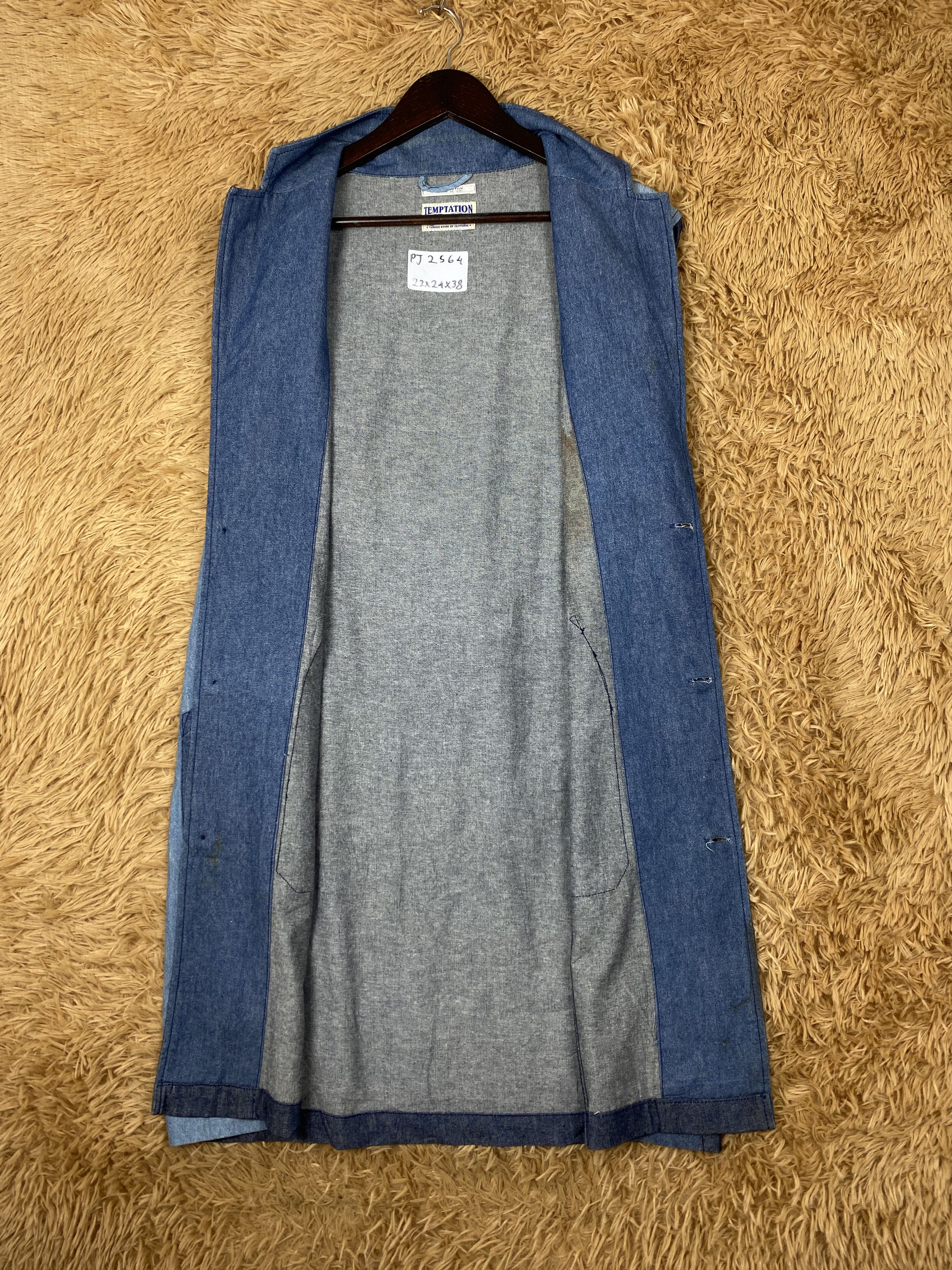 Japanese Brand Vintage Temptation Button Long Jacket PJ2564 Size US L / EU 52-54 / 3 - 7 Thumbnail