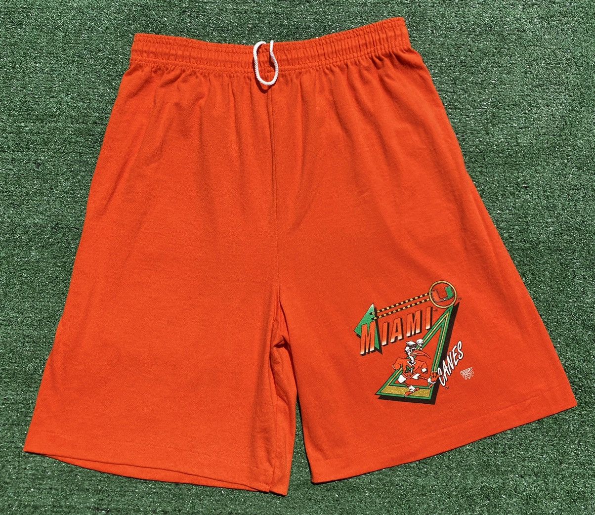 Other Vintage 90s Alore Miami Hurricanes Shorts Mens Small Size US 30 / EU 46 - 1 Thumbnail