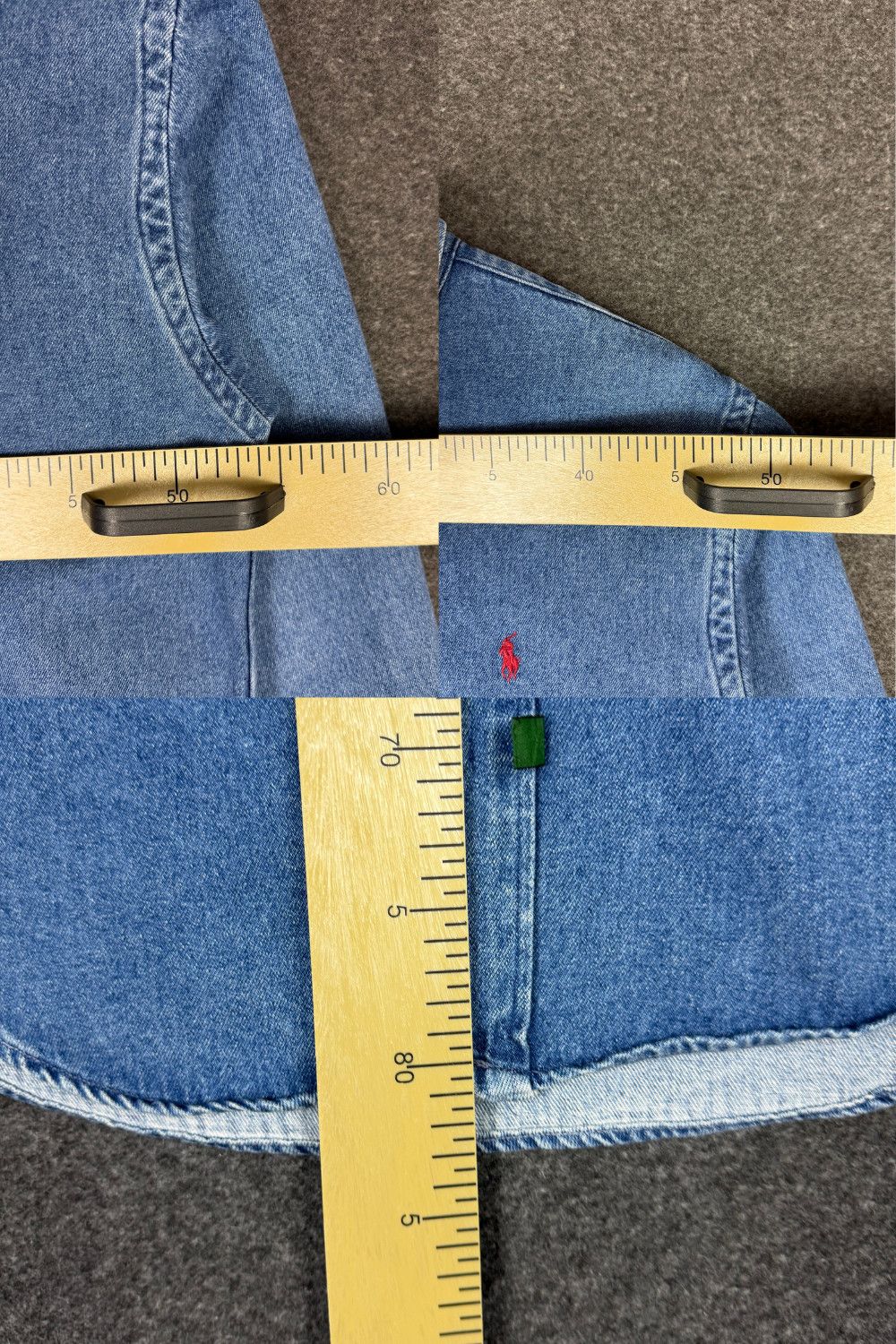 c.1995 Polo Country Ralph Lauren Denim Button Down Shirt image 10