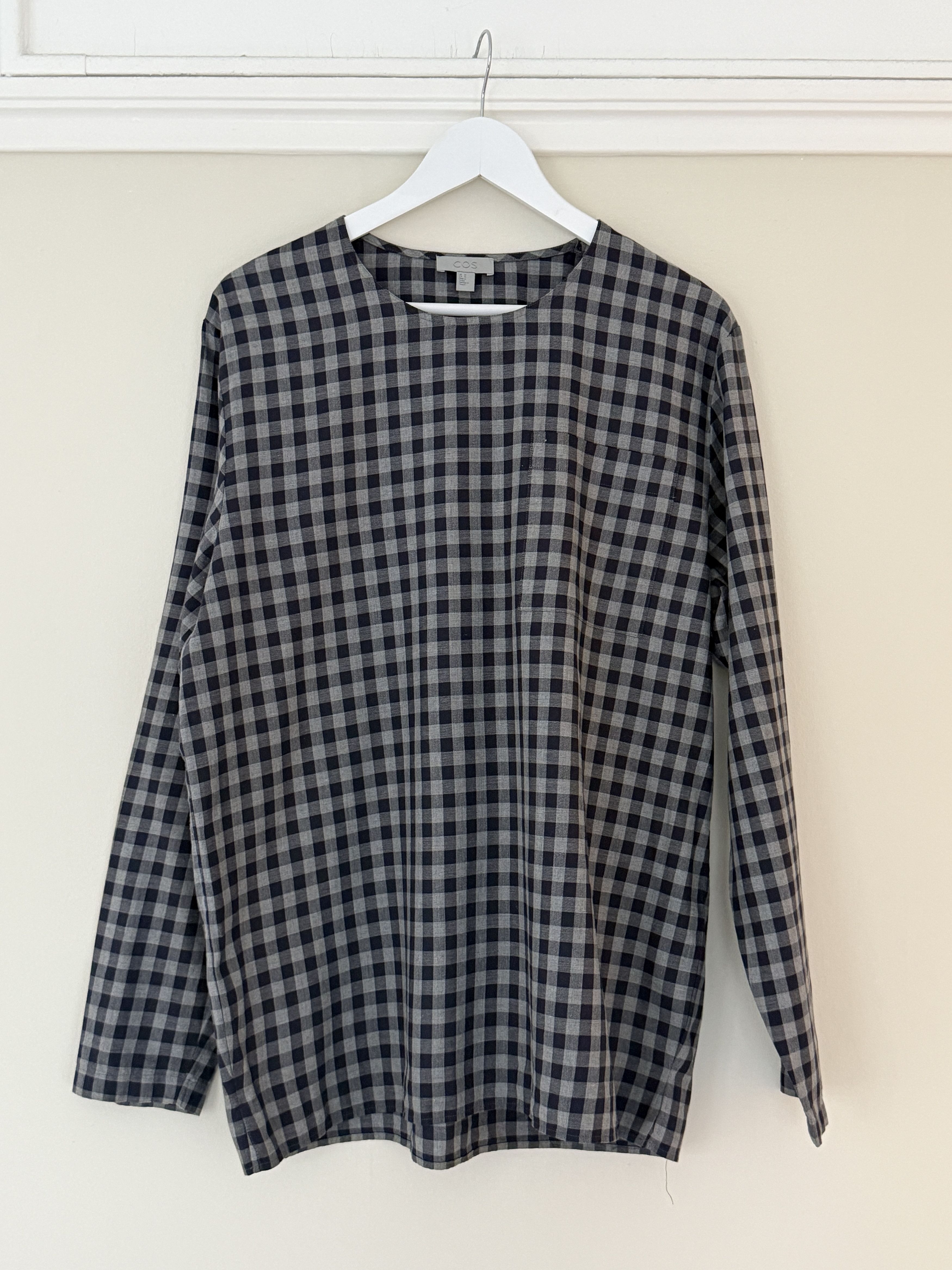 Cos Archive gingham shoulder-zip top — size M Size US M / EU 48-50 / 2 - 1 Thumbnail