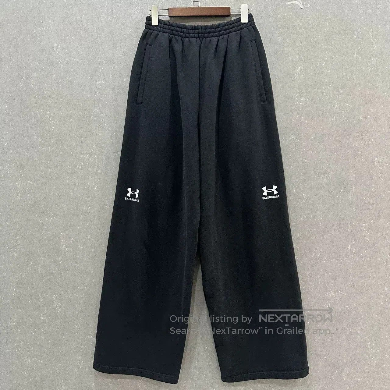Balenciaga Balenciaga x Under Armour Embroidered Logo Wide-Leg Sweatpa Size 22" - 1 Thumbnail