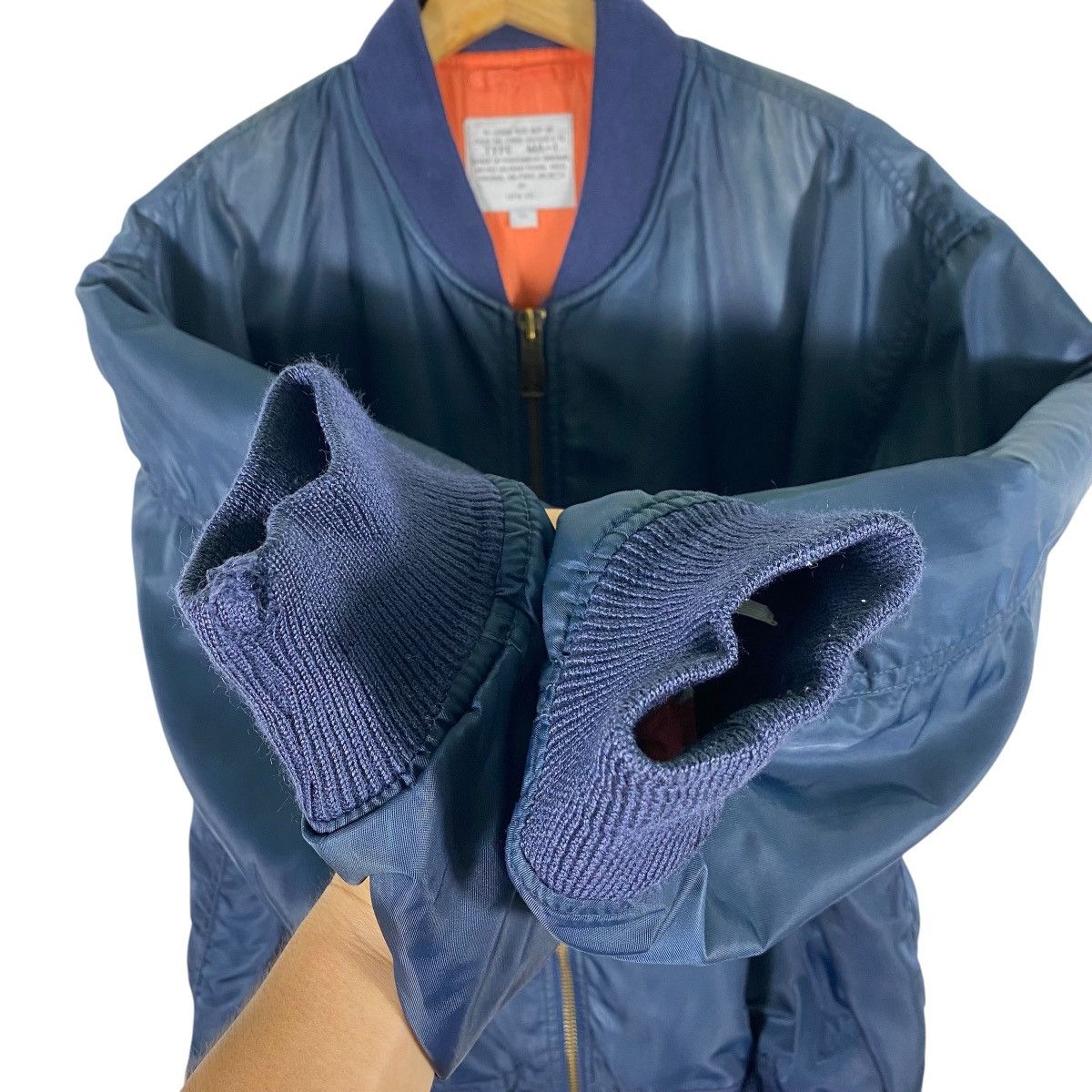 Other Type MA-1 Military Bomber Jacket L Size Navyblue Colour Size US L / EU 52-54 / 3 - 6 Thumbnail