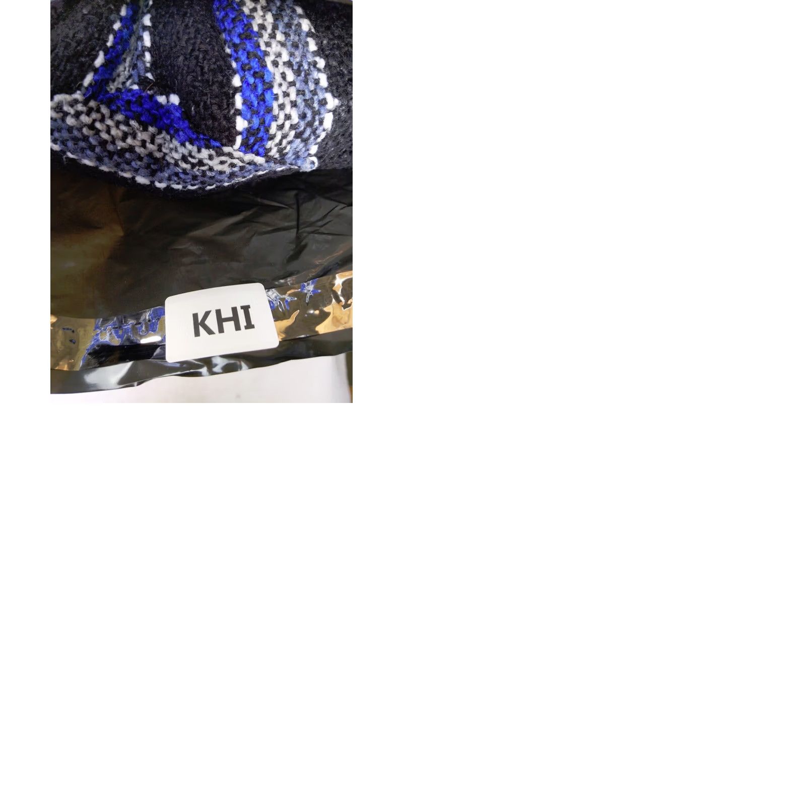 KangaROOS Franks Hoodie Mens L Blue Black White Stripe Drug Rug Baja Pullover Kangaroo Size US L / EU 52-54 / 3 - 9 Thumbnail
