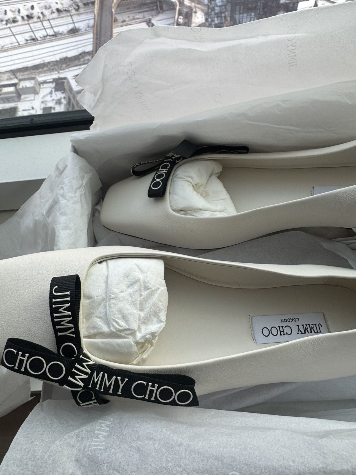 Jimmy Choo Jimmy Choo - Veda leather ballet flats Size US 10.5 / IT 40.5 - 2 Thumbnail