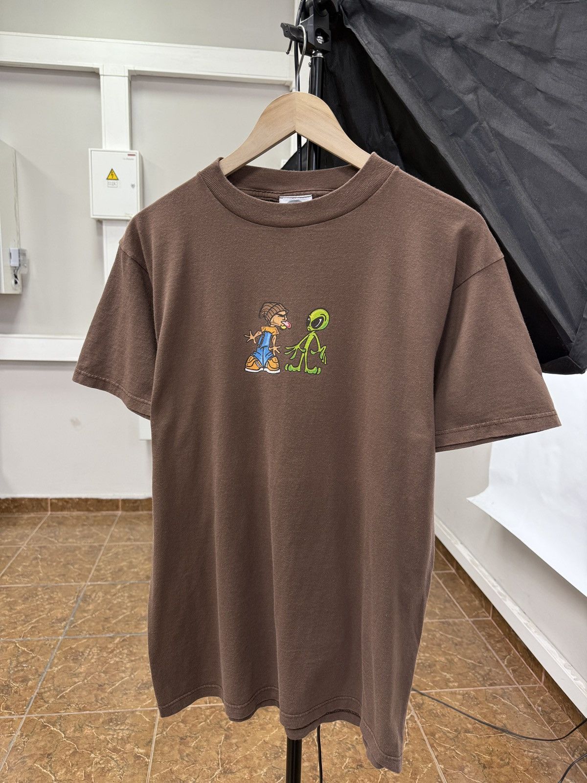 🇺🇸 Vintage 90s Alien Nation Skateboard T-Shirt Rare Retro
