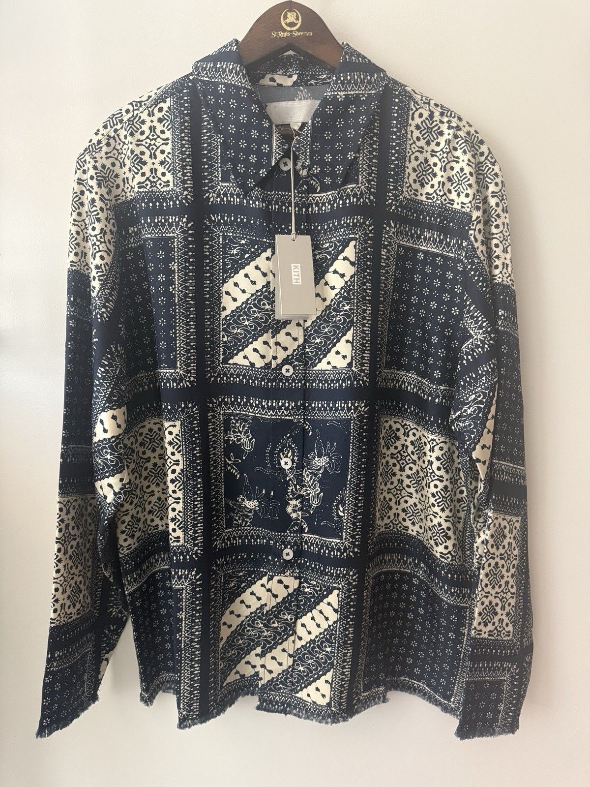 Kith Paisley Silk Twill Boxy Collared Overshirt Vista Size US S / EU 44-46 / 1 - 1 Thumbnail