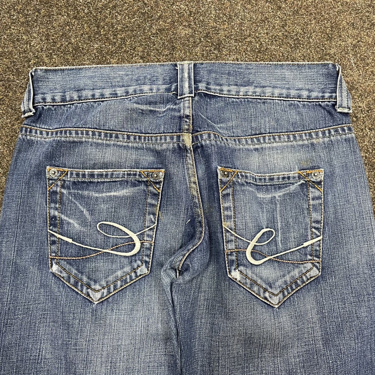 Vintage Vintage Y2K Baggy Wide Leg Faded Jeans Skater Graphic 33 Size US 33 - 6 Thumbnail
