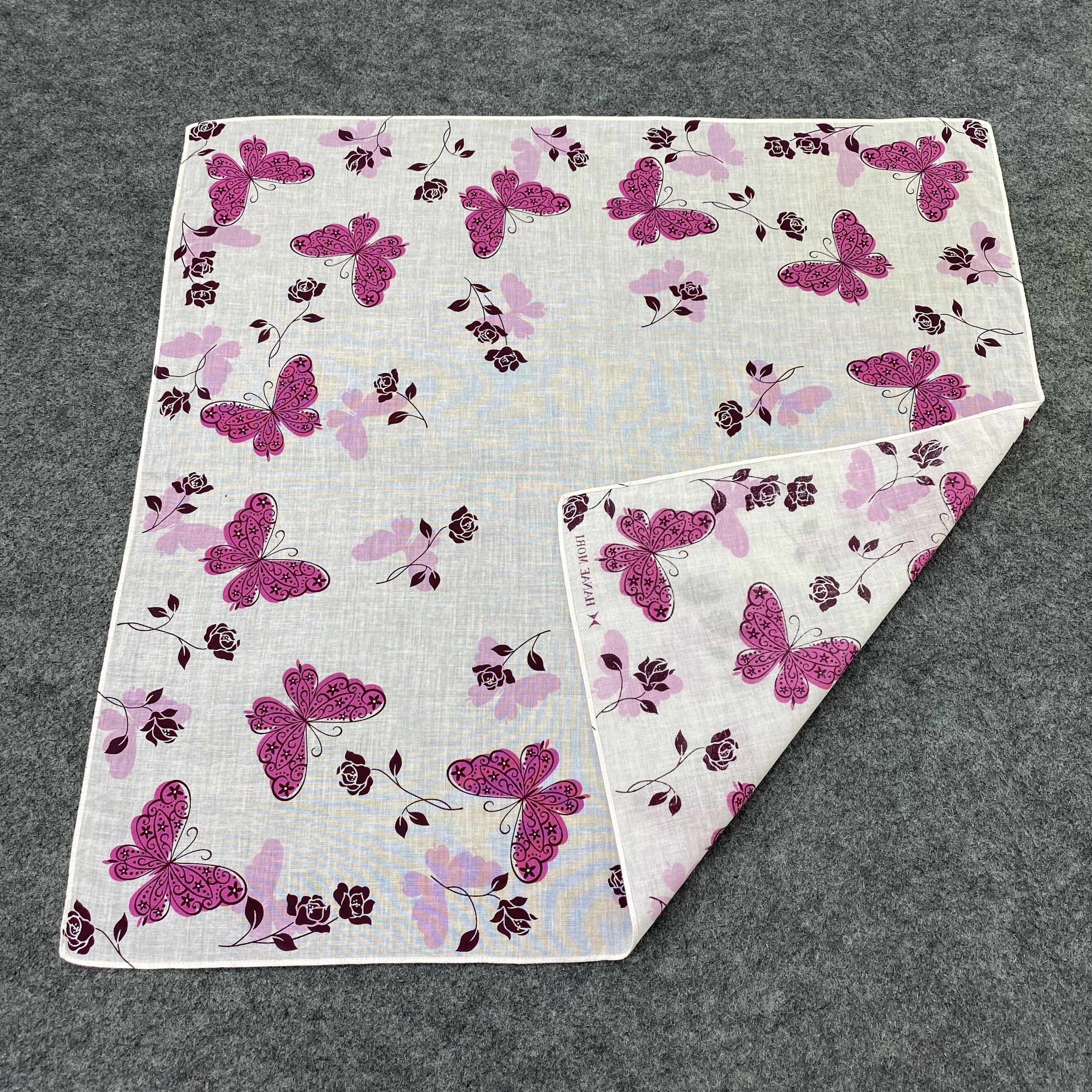 Hanae Mori Hanae Mori Handkerchief Neckerchief Bandana-B1972 Size ONE SIZE - 5 Thumbnail