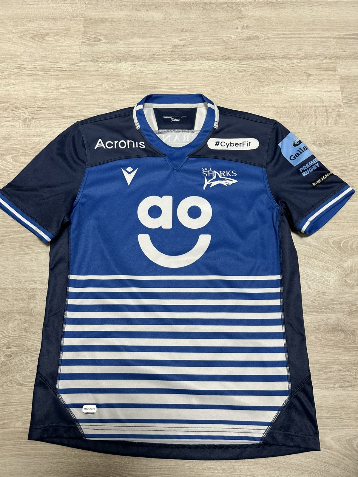 Macron Sale Sharks Rugby Home Shirt 2021/2022 Macron Size US L / EU 52-54 / 3 - 1 Thumbnail
