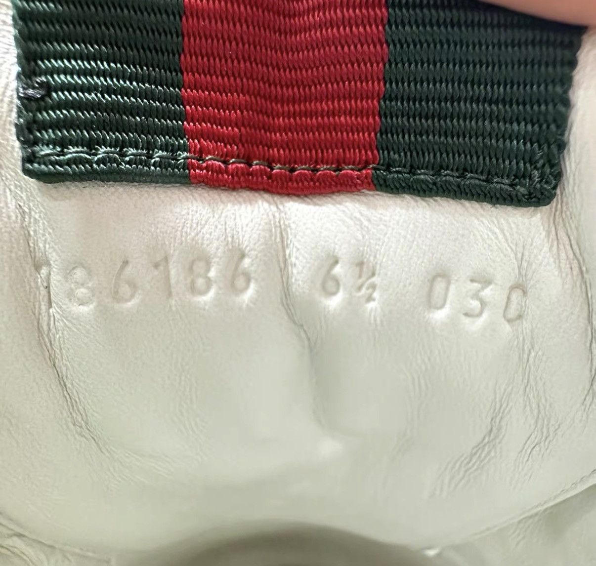 Gucci Gucci Re-Web Grained Leather Low Top Sneakers J42 Size US 7.5 / EU 40-41 - 7 Thumbnail