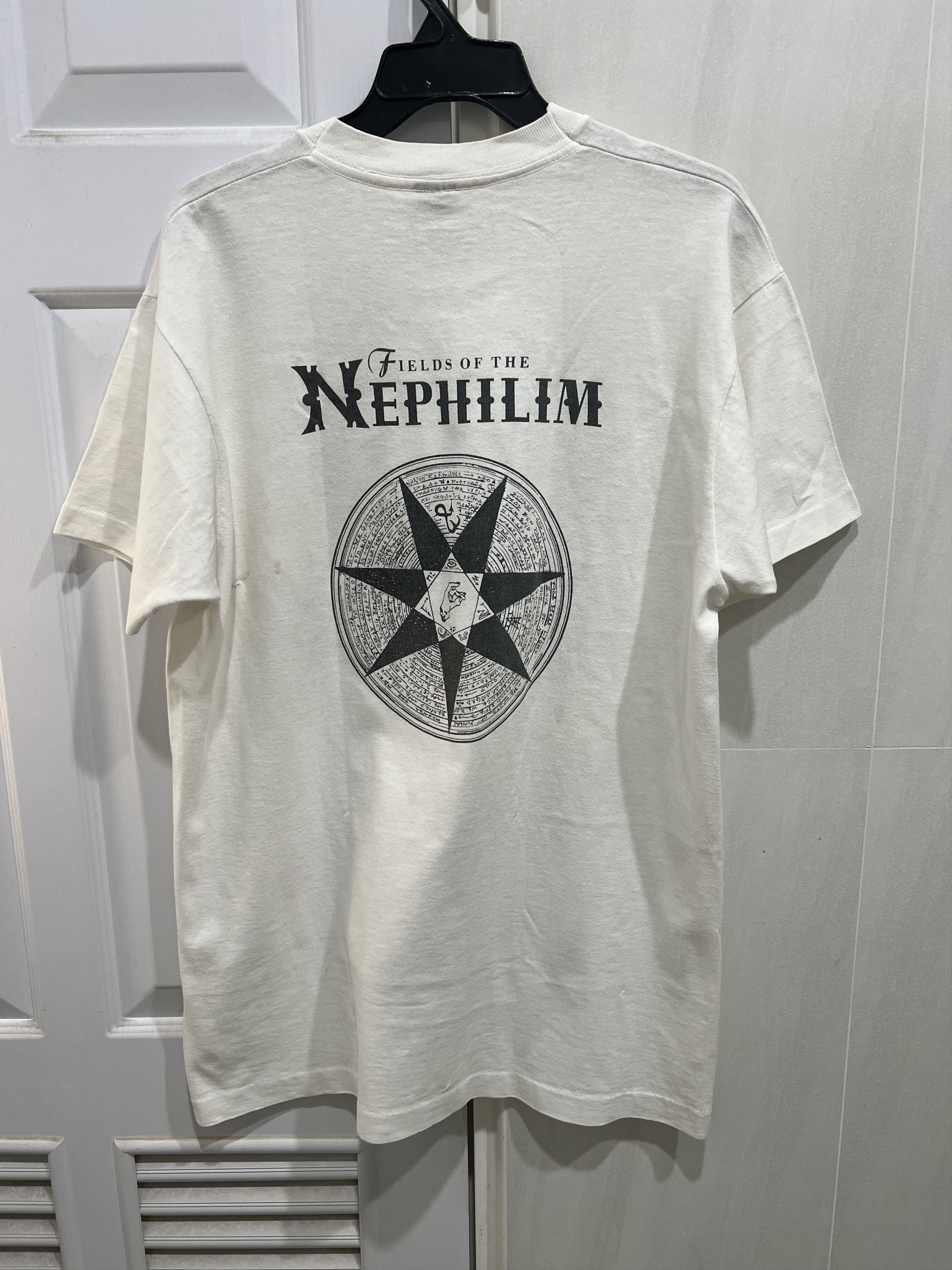 Band Tees Vintage 90s Fields of the Nephilim Promo Tee Gothic metal Size US L / EU 52-54 / 3 - 3 Thumbnail