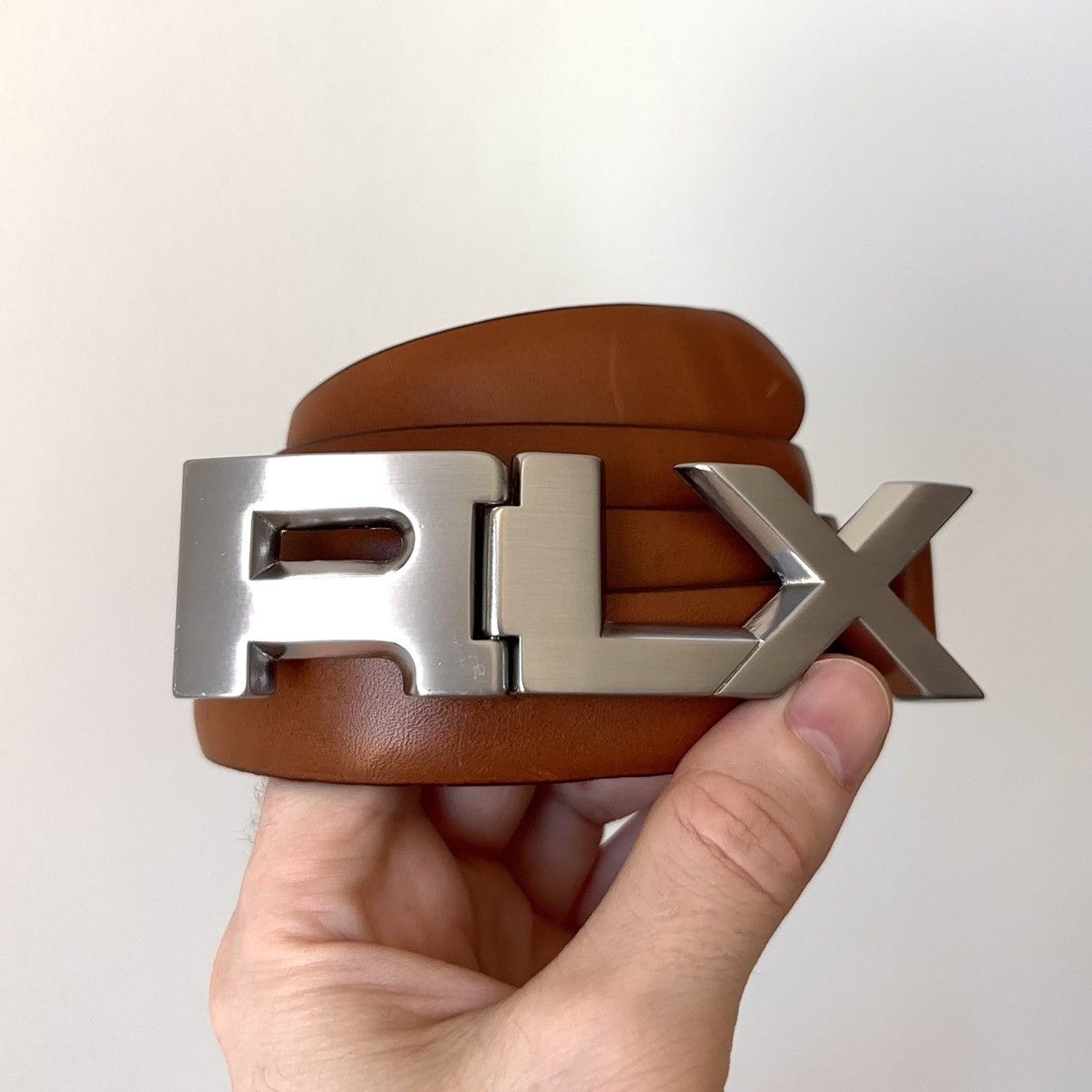 Polo Ralph Lauren Polo Golf RLX Buckle Logo Belt Size 34 Italian Leather Size 34 - 1 Thumbnail