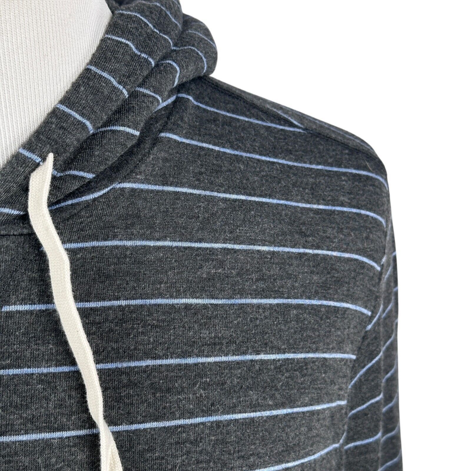 Marine Layer Marine Layer Hoodie Men’s Large Gray Blue Striped Stretch Size US L / EU 52-54 / 3 - 3 Thumbnail