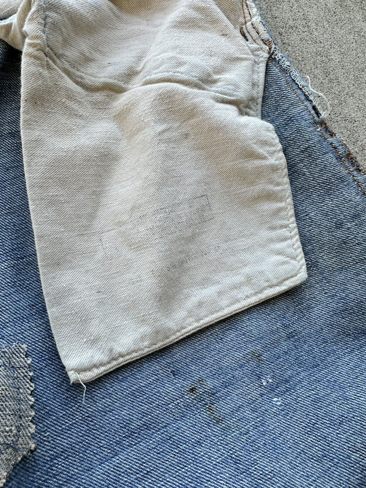 Levi's × Vintage Vintage Levi’s Big E Orange Tab 70s USA Distressed Talon Size US 32 / EU 48 - 12 Thumbnail