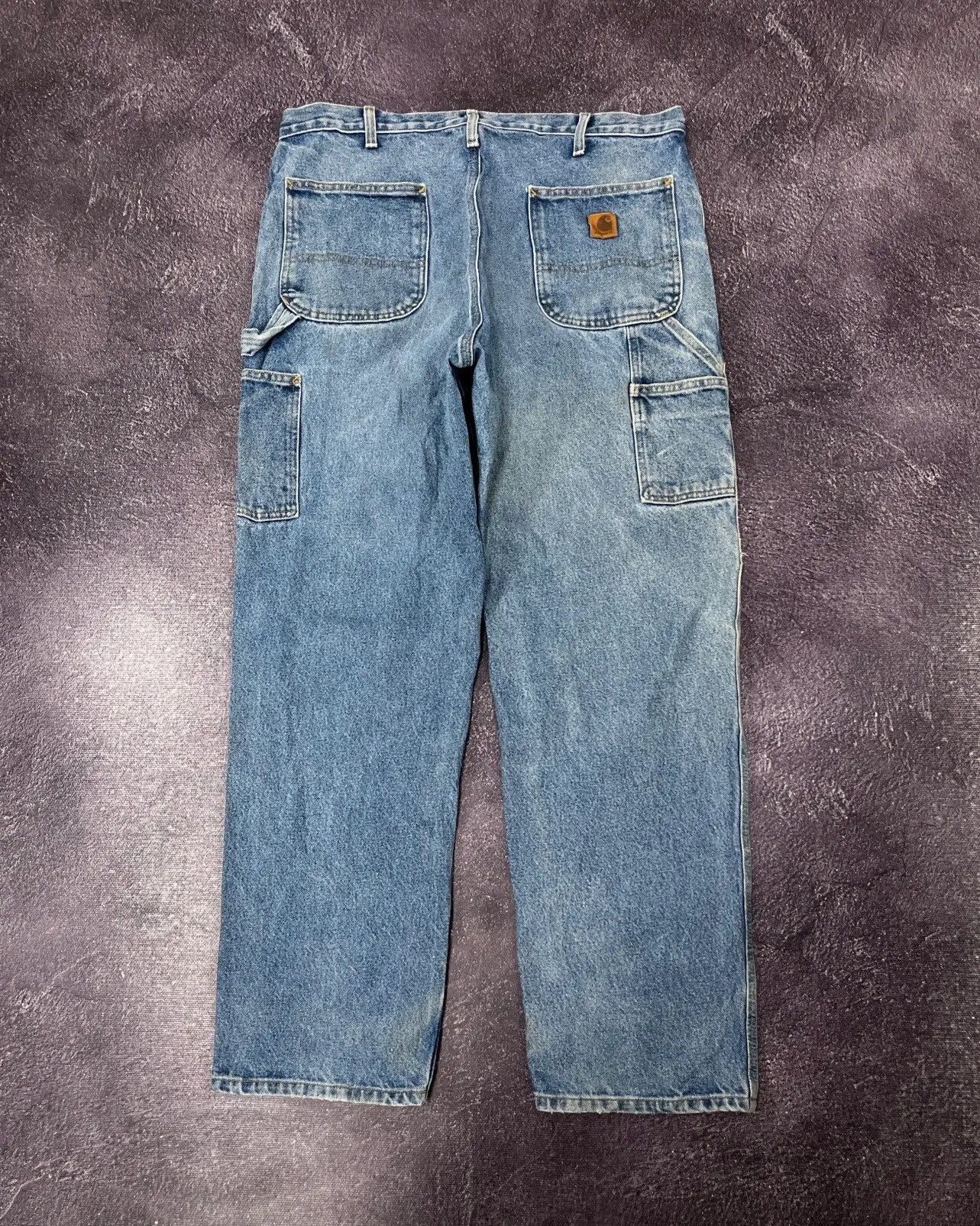 Carhartt Vintage 90s Carhartt Faded Blue Work Denim Hype Jeans Size US 36 / EU 52 - 1 Thumbnail
