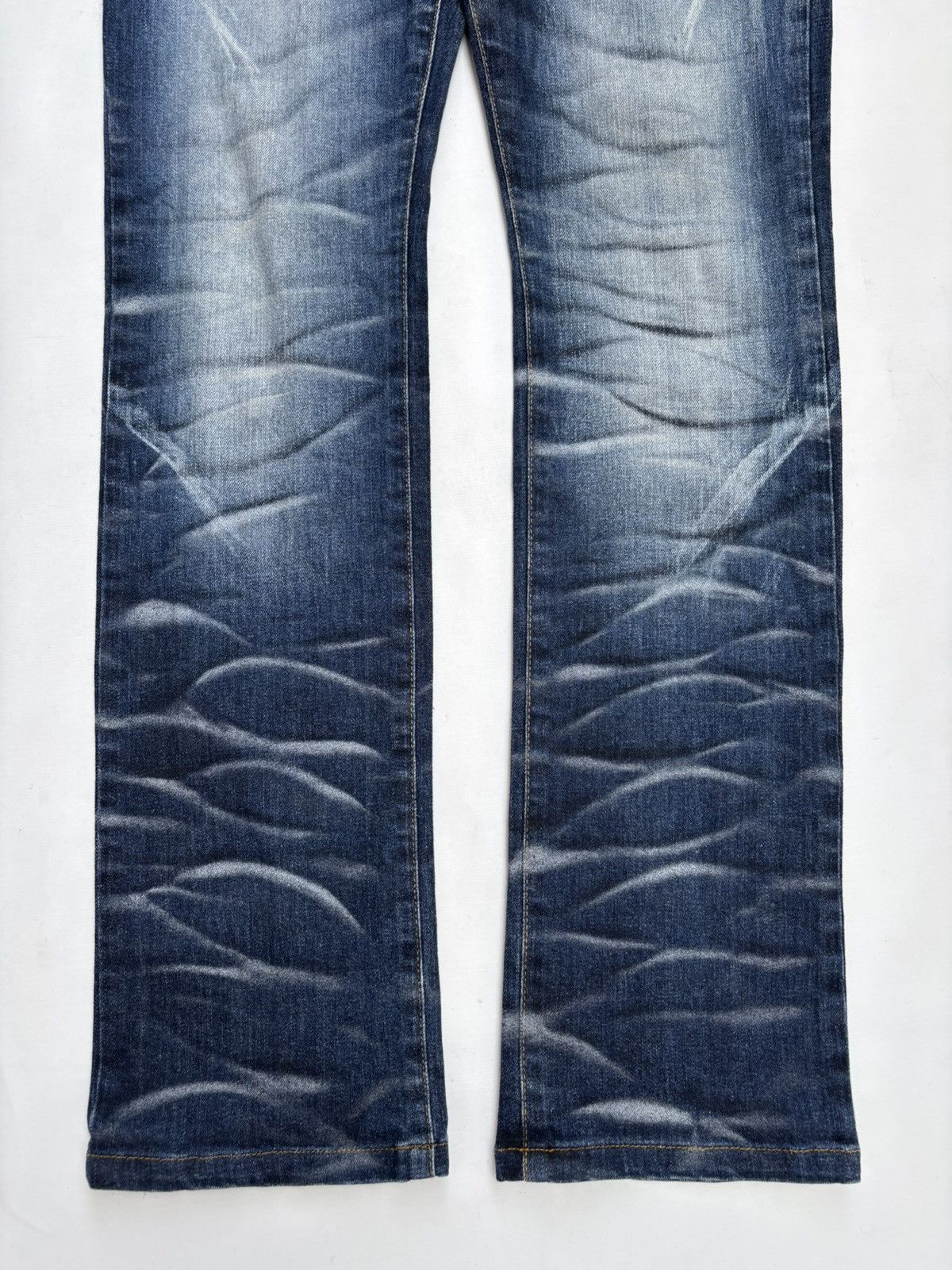 Tornado Mart TORNADO MART Whiskered Clawmark Skinny Denim Jeans Size US 33 - 3 Thumbnail