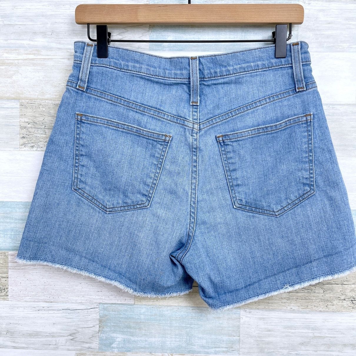 J.Crew J Crew Denim Button Fly Cut Off Denim Shorts Womens 27 Size 27" / US 4 / IT 40 - 3 Thumbnail