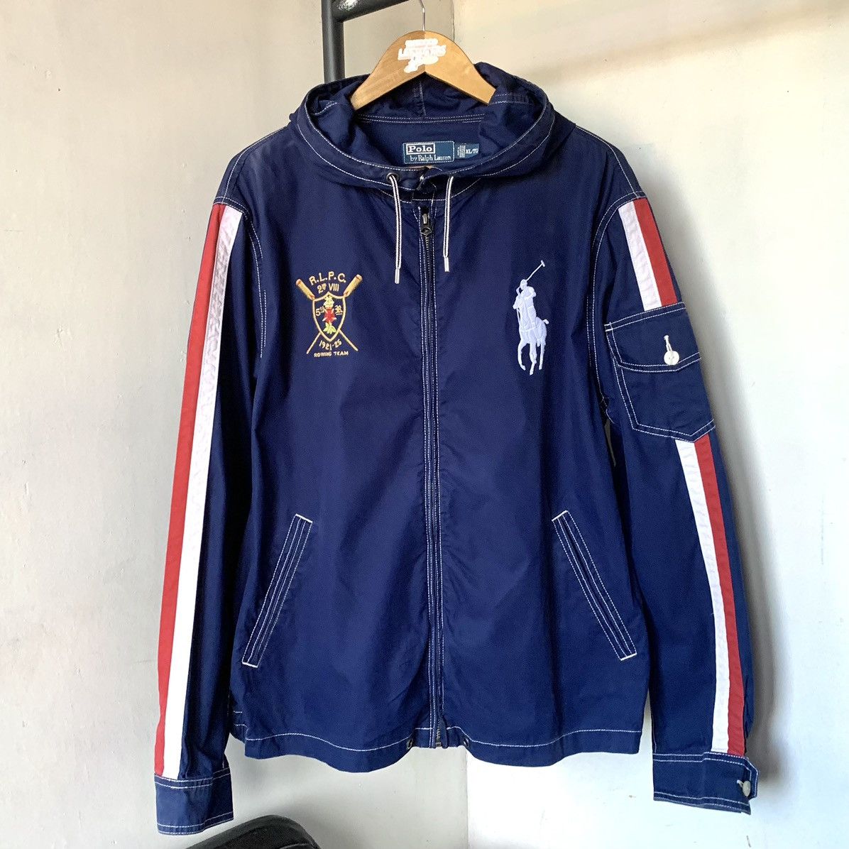 Polo Ralph Lauren 90s RALPH LAUREN R.L.P.C VIII Rowing Jacket Size US L / EU 52-54 / 3 - 1 Thumbnail