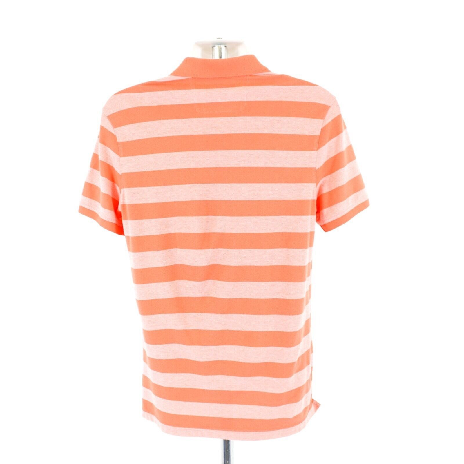 Banana Republic Banana Republic Medium Orange Striped Short Sleeve Collared Size US M / EU 48-50 / 2 - 6 Thumbnail