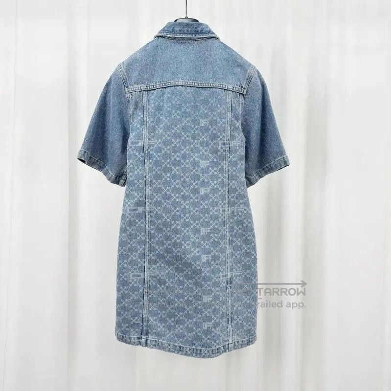 Off-White Off-White Summer Denim Short Sleeve Dress . Size M / US 6-8 / IT 42-44 - 2 Thumbnail