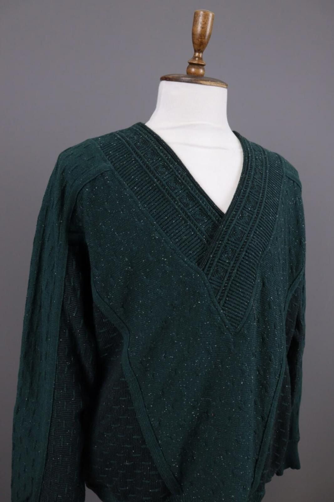 Carlo Colucci Carlo Colucci Personality Wool Green Sweater Size Size 52 Size US M / EU 48-50 / 2 - 6 Thumbnail