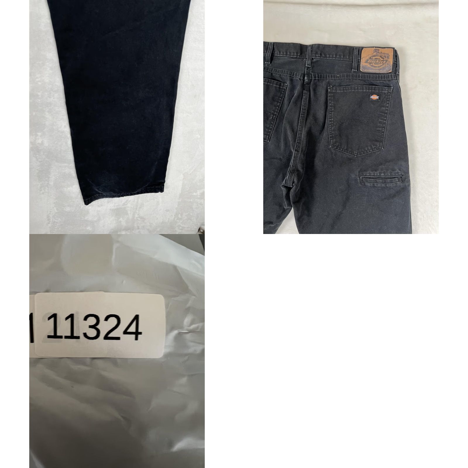 Dickies VINTAGE Dickies Double Knee Canvas Pants Mens 36x32 Black Straight Work Utility READ Size US 36 / EU 52 - 8 Thumbnail