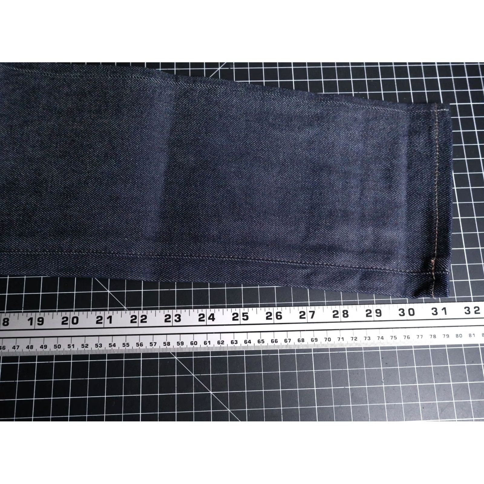 Uniqlo Uniqlo Jeans Men 29 x 39 Slim Straight Denim Zip 5-Pocket Kaihara Blue Dark Selvedge Knit? Size US 30 / EU 46 - 6 Thumbnail