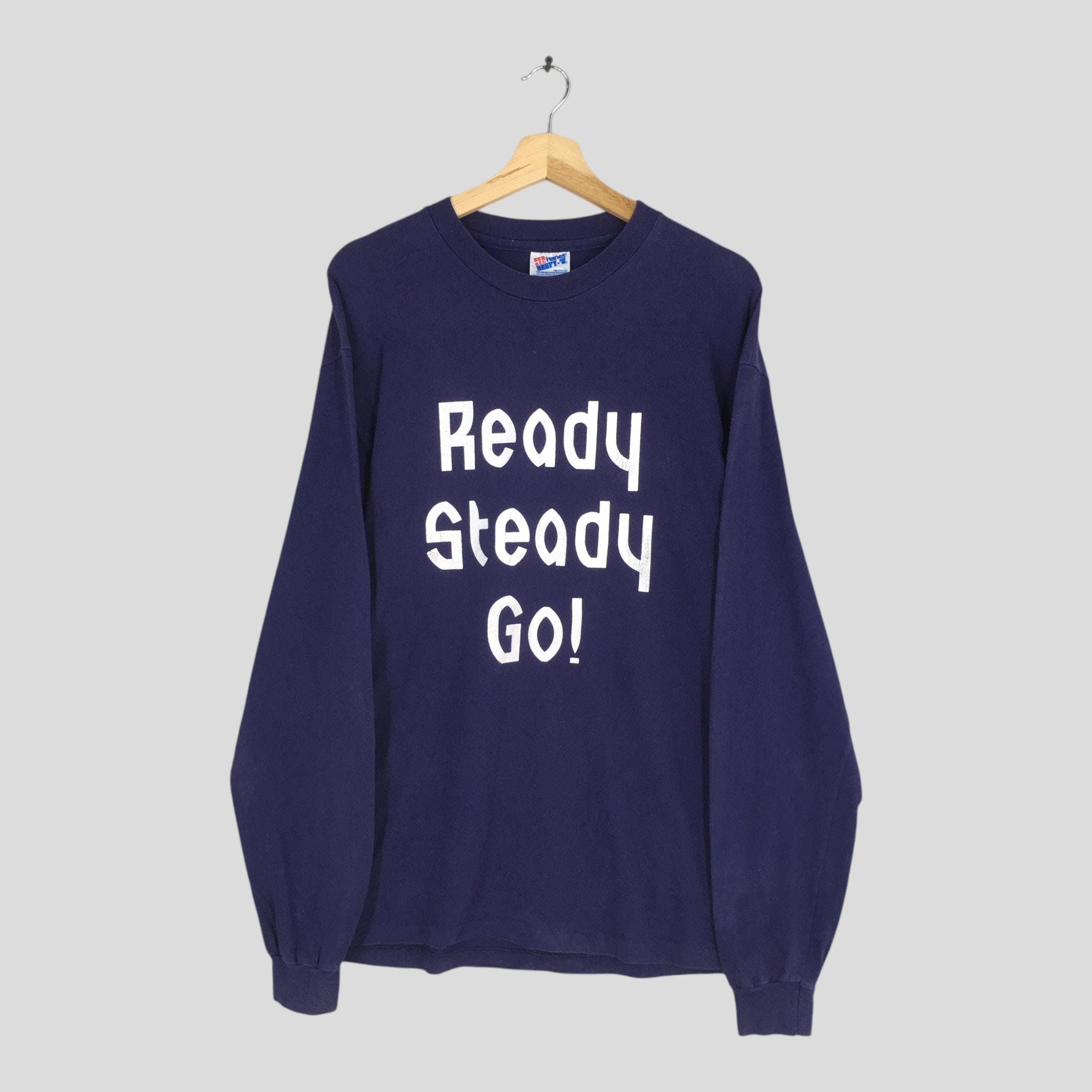 Vintage 90s Ready Steady Go Long Sleeve T shirt Large