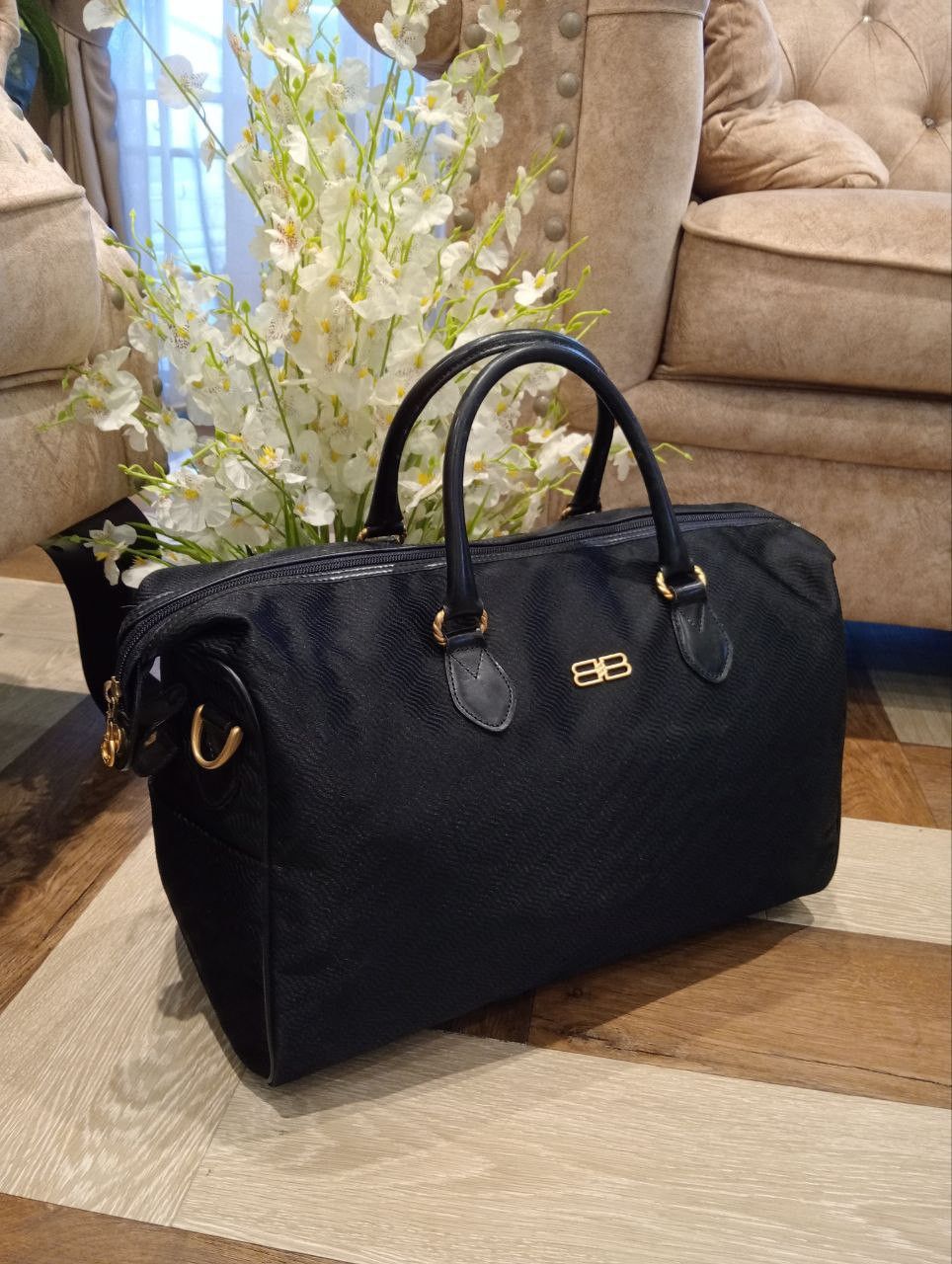 Balenciaga VINTAGE BALENCIAGA BOSTON BAG - BLACK Size ONE SIZE - 3 Thumbnail