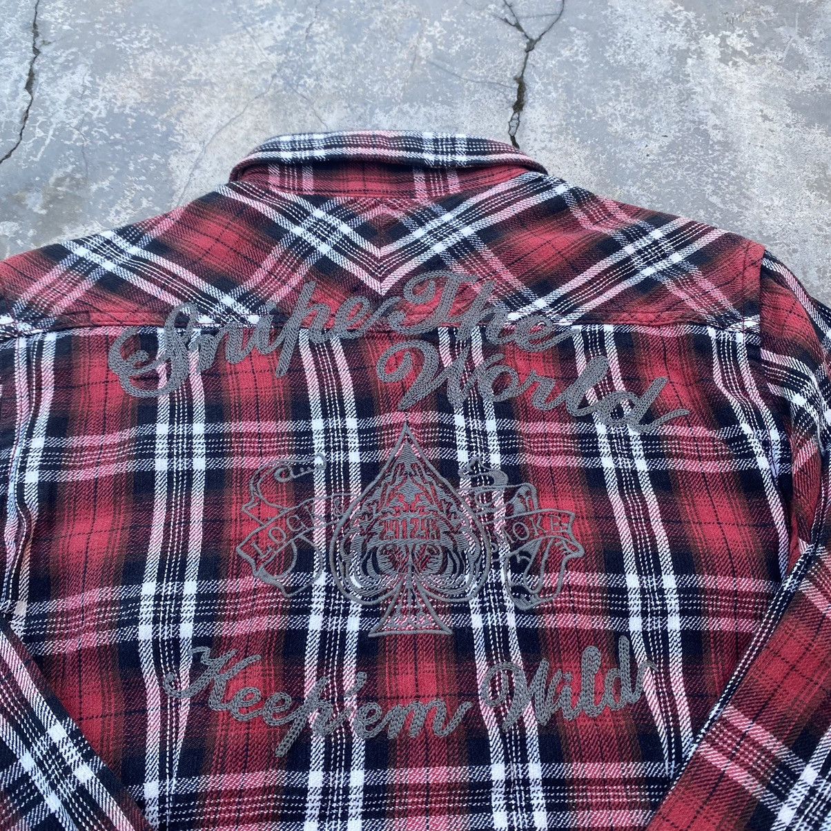 20471120 × If Six Was Nine × Japanese Brand 291295 HOMME Checkered Shirt Size US M / EU 48-50 / 2 - 3 Thumbnail