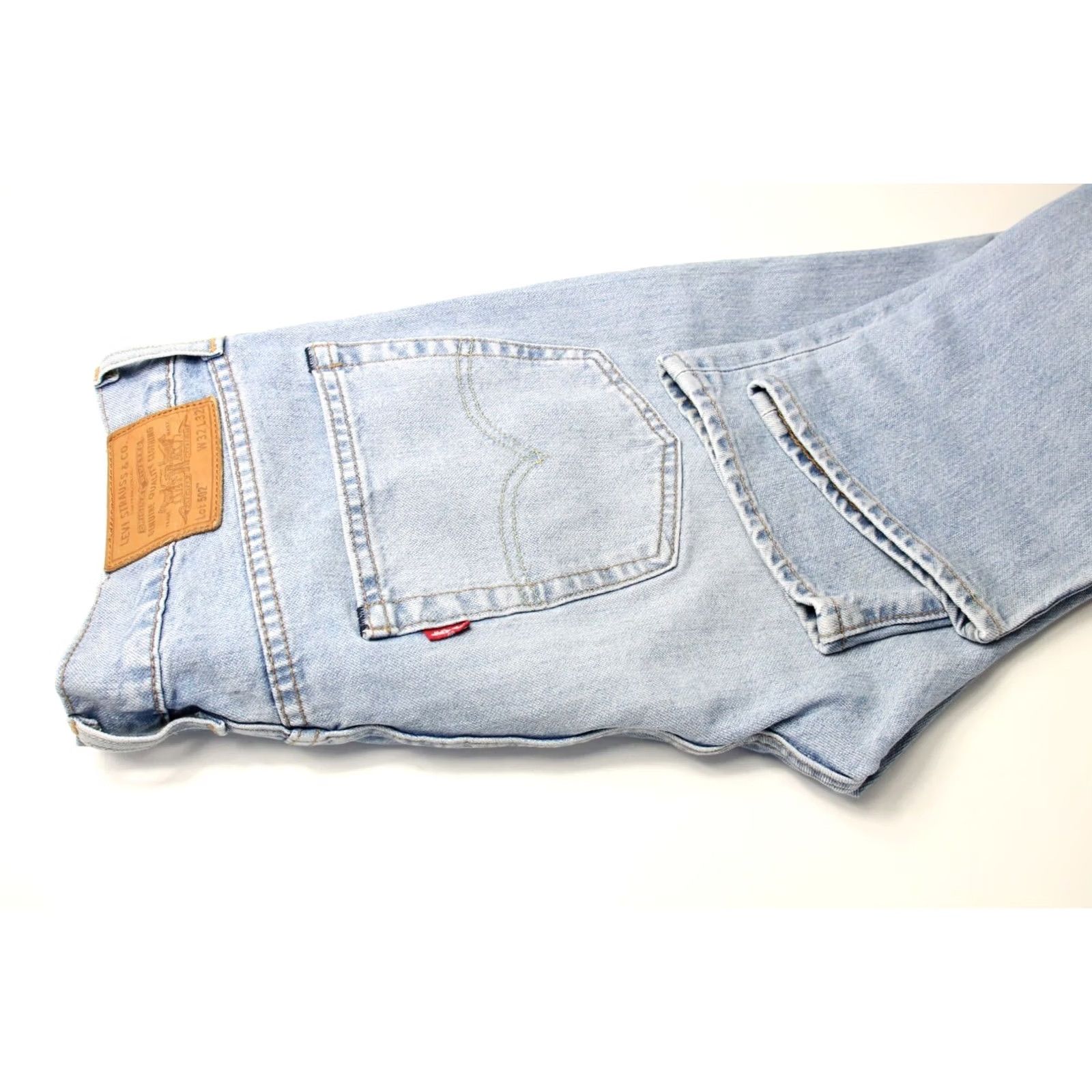 Levi's LEVI'S 502 Premium Big E Jeans Men's Tapered Fit Zip Fly Light Blue W32/L32 Size US 32 / EU 48 - 5 Thumbnail