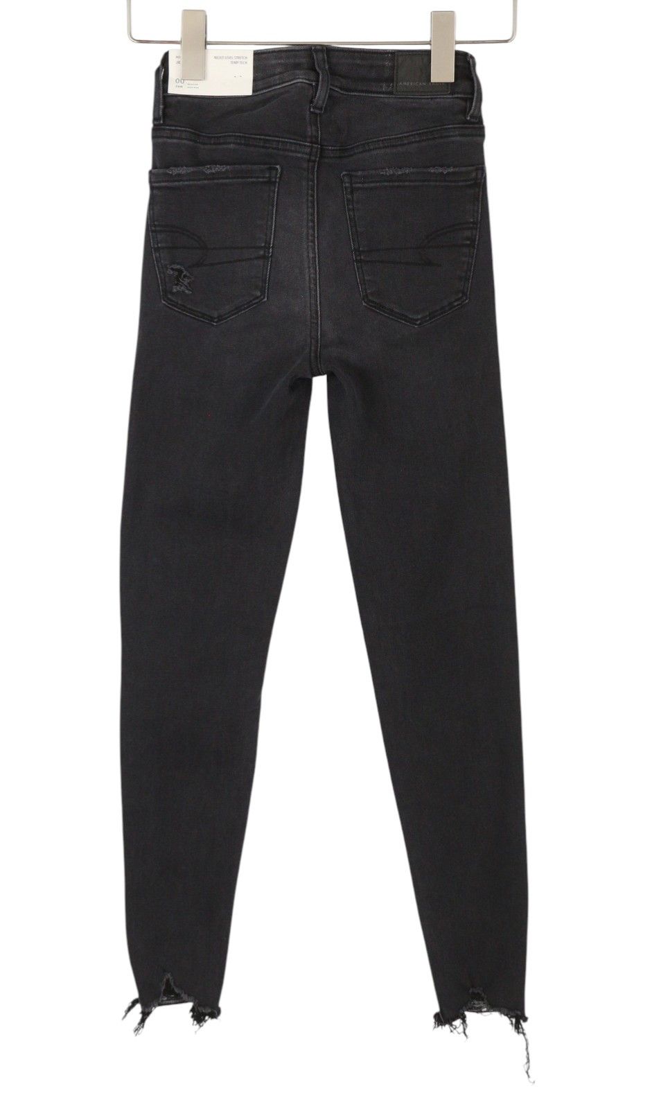 American Eagle Outfitters HI-RISE JEGGING W24 Raven Black Jeans 88998 Size 24" / US 00 / IT 34 - 2 Thumbnail