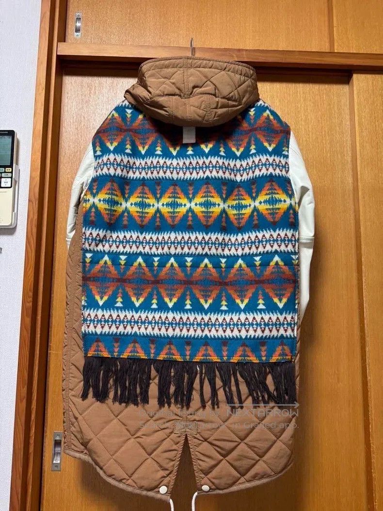 Junya Watanabe Junya Watanabe Leather pattern fringed hooded coat Size US XS / EU 42 / 0 - 3 Thumbnail